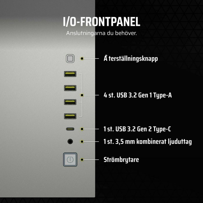 Corsair 6500X Boîtier PC Mid-Tower Blanc/Gris Satiné Aluminium