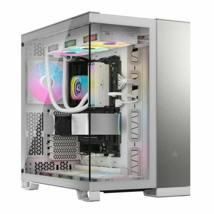 Corsair 6500X Boîtier PC Mid-Tower Blanc/Gris Satiné Aluminium