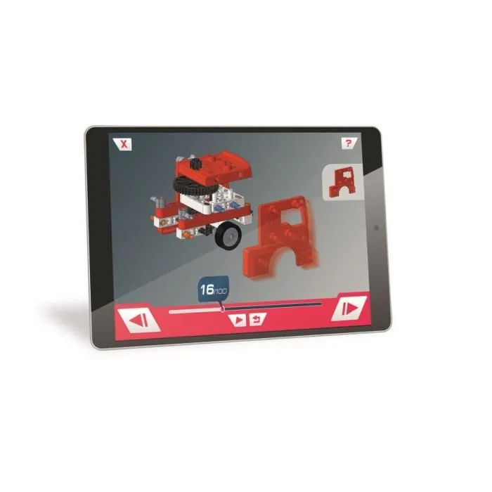 Clementoni - Coffret de Construction Camion de Pompier avec Système de Direction, Lance à Incendie et Échelle Modulable - Jeu Éducatif Clementoni - Coffret de Construction Camion de Pompier avec Système de Direction, Lance à Incendie et Échelle Modulable - Jeu Éducatif