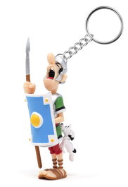 Plastoy Astérix Porte-clés Romain mordu par Idéfix