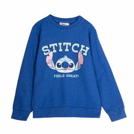 Sweat sans capuche enfant Stitch Bleu foncé XL