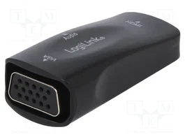 LOGILINK Convertisseur D-Sub 15pin HD vers HDMI 1.3, noir