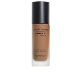 Bare Minerals Fond de Teint Liquide Original Pure Sérum #Medium Deep Cool 4.5 30 ml SPF 20 Finition Naturelle