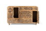 GINER Y COLOMER Aparador Buffet en Bois de Mango Massif avec Détails à la Main - 148 cm de Large, Design Contemporain, Décorations Artisanales Ethniques, Multiples Tiroirs