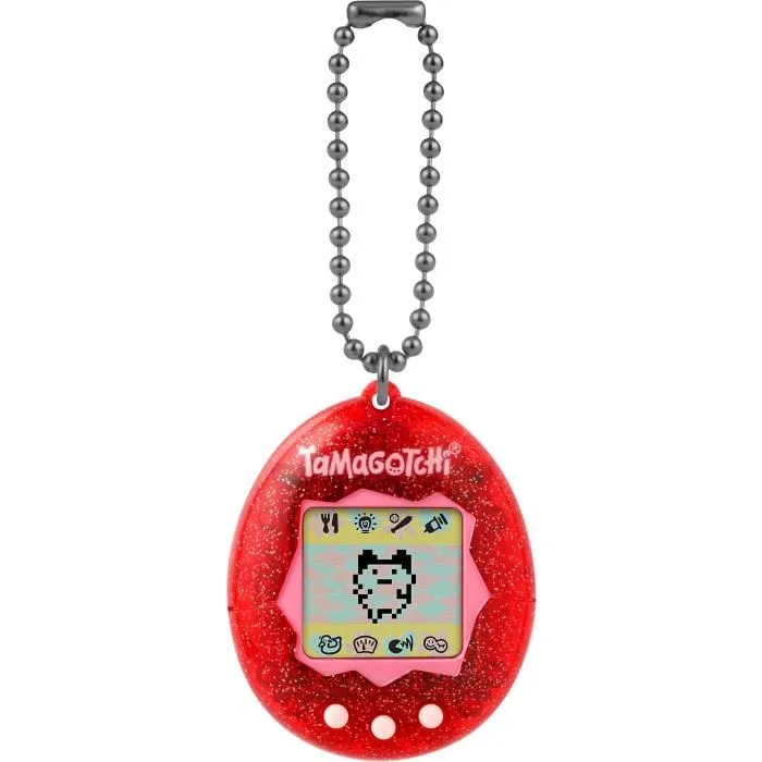 Bandai Tamagotchi Original - 46006 Color Collection - Rouge - Animal de compagnie virtuel rétro
