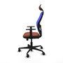 Piqueras y Crespo Chaise de Bureau Jorquera avec Appui-tête Marron et Bleu