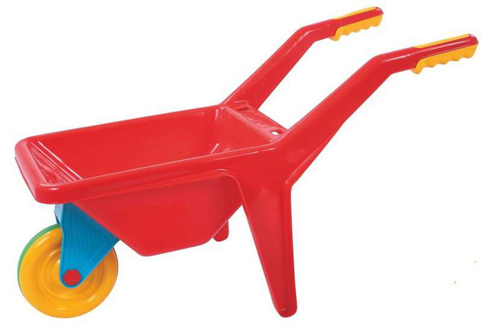 AVC Carretilla Chariot de Jeu et Transport en Plastique Apilable - 63 x 34 x 30 cm