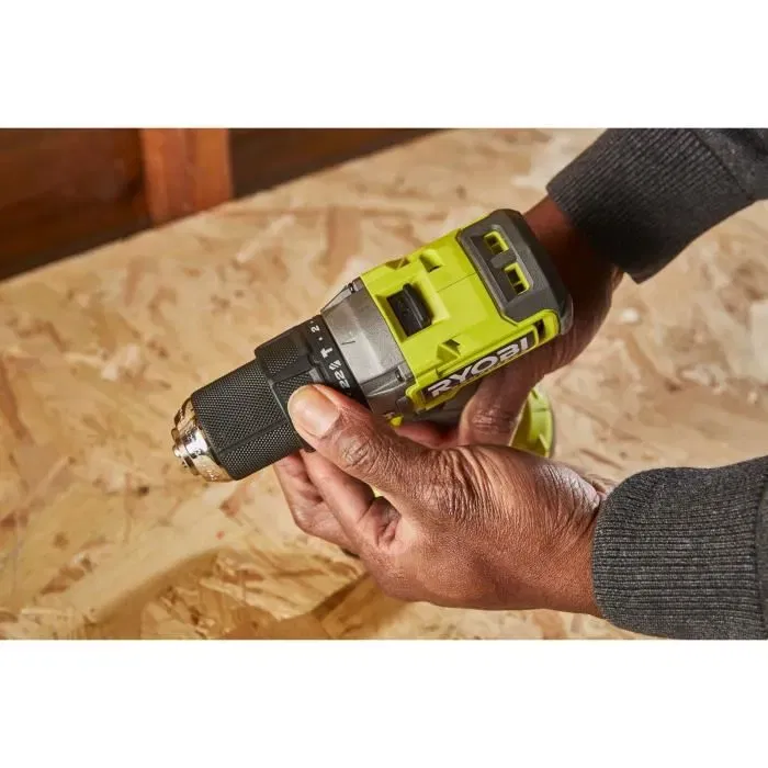 Ryobi RPD18BL1-2C42S Perceuse-visseuse à percussion sans fil BRUSHLESS 18V ONE+, 54 Nm, 2 batteries Li-Ion 4 Ah et 2 Ah, chargeur, sac de transport