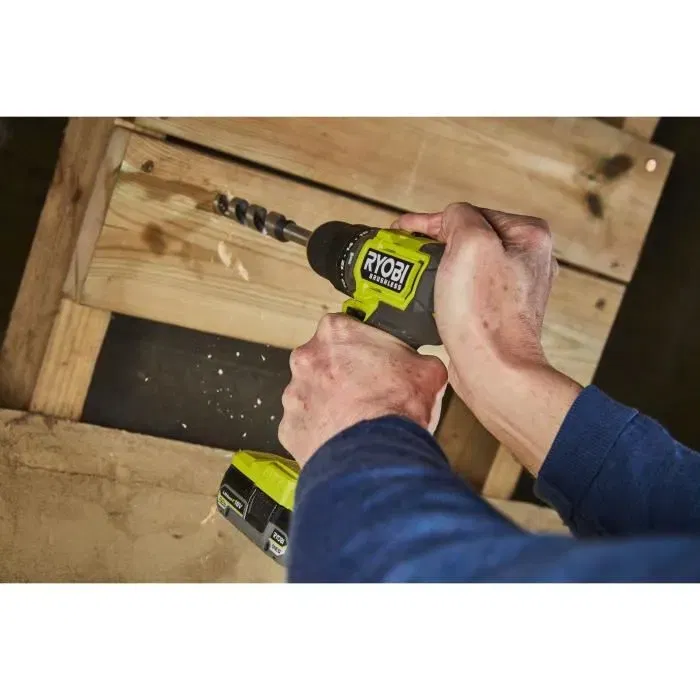 Ryobi RPD18BL1-2C42S Perceuse-visseuse à percussion sans fil BRUSHLESS 18V ONE+, 54 Nm, 2 batteries Li-Ion 4 Ah et 2 Ah, chargeur, sac de transport