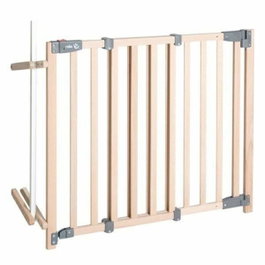 Roba Barrière de Sécurité Safety Up, Bois Naturel, 93,5 à 120,5 cm