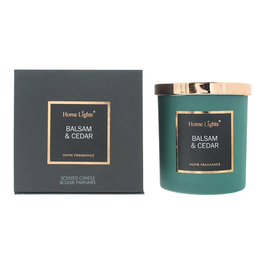 Home Lights Bougie parfumée Balsam & Cèdre, 215 g