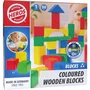 Heros - Boîte de 50 Blocs de Construction en Bois Colorés Certifiés FSC - Jeu Éducatif Dès 1 An