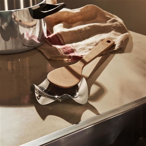 Alessi PG02 BLIP Repose-cuillères en acier inoxydable 18/10 - Porte-cuillères et louches de design