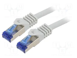 LOGILINK Cordon de raccordement Cat 6a S/FTP RJ45 3m gris