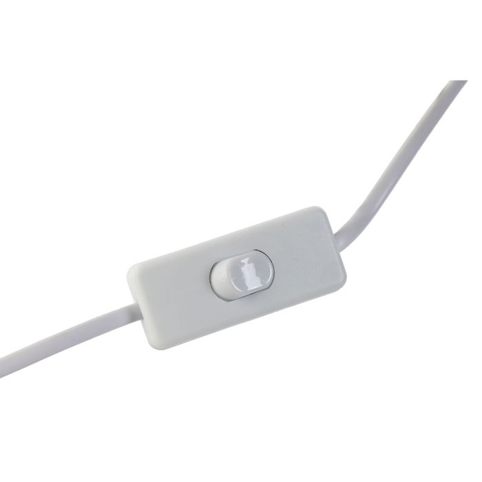 Lampe de bureau Home ESPRIT Blanc Beige Métal Porcelaine 20 W 220 V 17,5 x 17,5 x 35 cm (2 Unités)