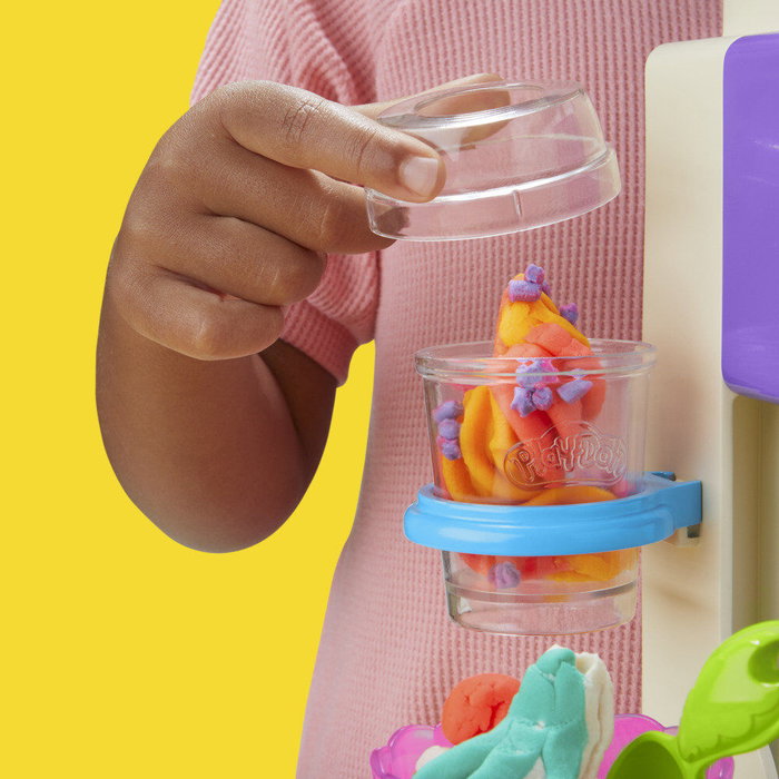 Play-Doh Mes Glaces Arc-en-Ciel, Coffret Sorbetière et Pâte à Modeler Multicolore
