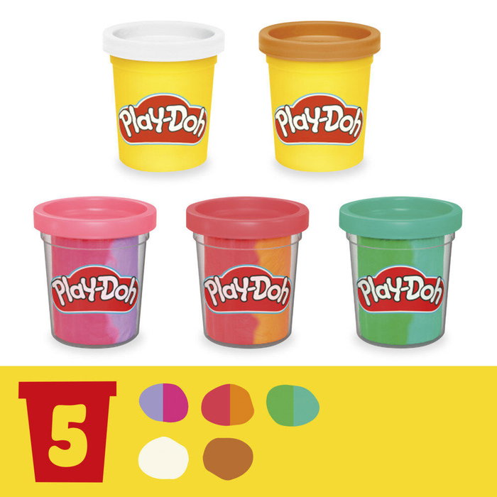 Play-Doh Mes Glaces Arc-en-Ciel, Coffret Sorbetière et Pâte à Modeler Multicolore