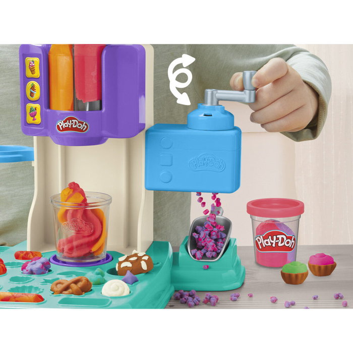 Play-Doh Mes Glaces Arc-en-Ciel, Coffret Sorbetière et Pâte à Modeler Multicolore