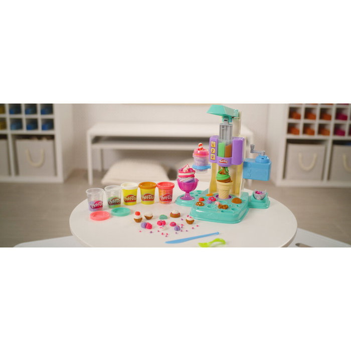 Play-Doh Mes Glaces Arc-en-Ciel, Coffret Sorbetière et Pâte à Modeler Multicolore