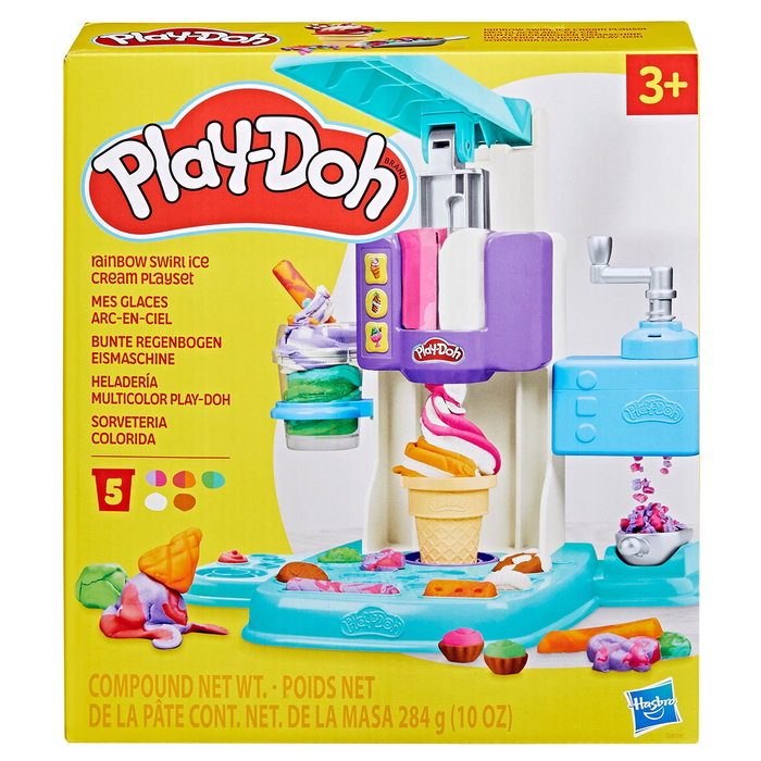 Play-Doh Heladería Multicolor G0028 – Machine à glace avec accessoires, Multilingue, Dès 3 ans Play-Doh Heladería Multicolor G0028 – Machine à glace avec accessoires, Multilingue, Dès 3 ans