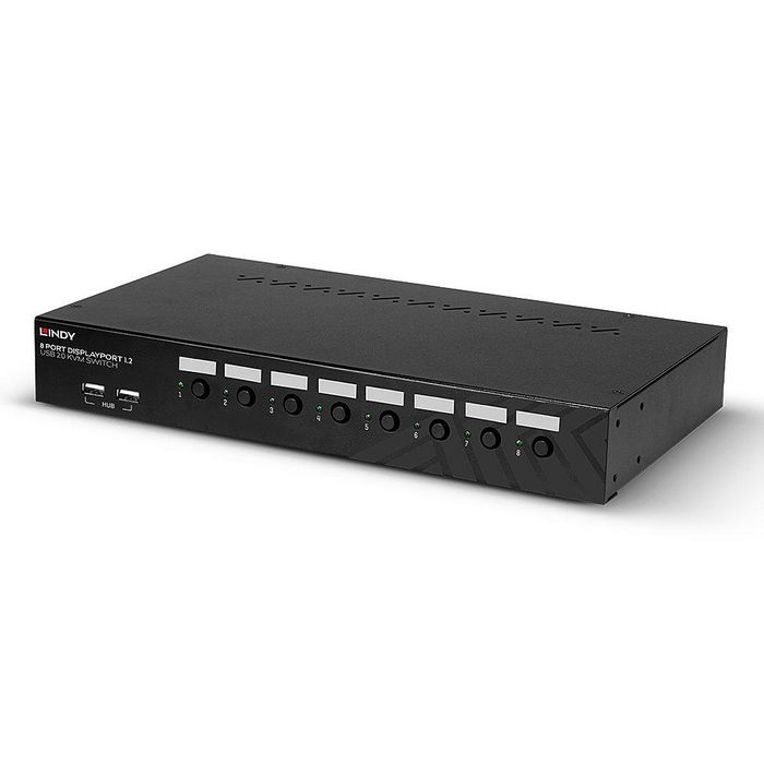 Lindy Switch KVM 8 Ports DisplayPort 1.2, USB 2.0 & Audio