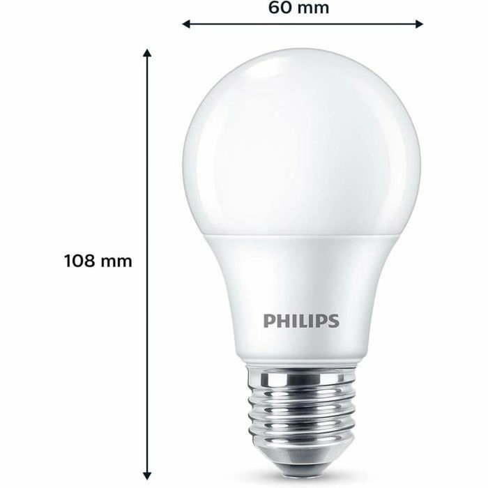 Philips Ampoule LED E27 Blanc chaud - Lot de 3 pièces Philips Ampoule LED E27 Blanc chaud - Lot de 3 pièces