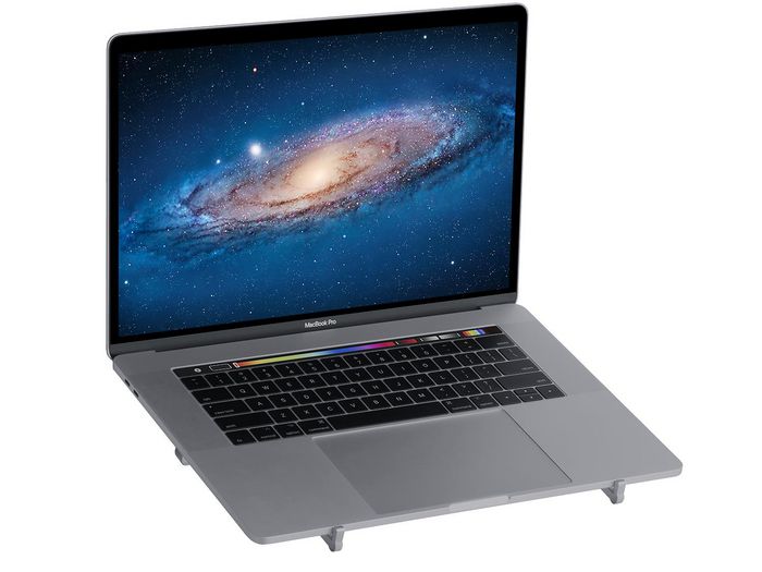Rain Design mBar Pro Support portable pour MacBook en aluminium Space Gray - Inclination et surélévation