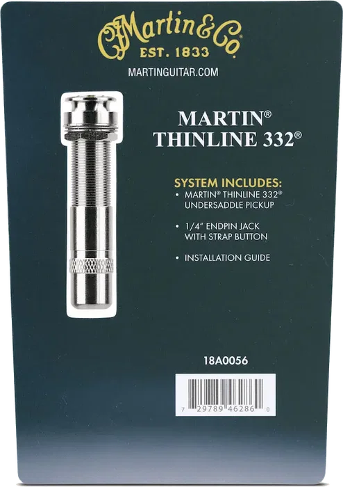 MARTIN Pastille Acoustique Thinline 332 MARTIN Pastille Acoustique Thinline 332
