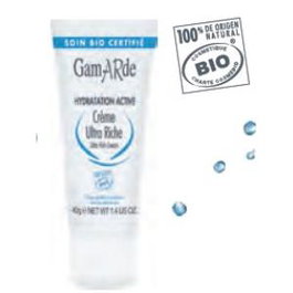 GAMARDE Crème Hydratante Ultra Riche 40 ml Bio pour Peaux Très Sèches
