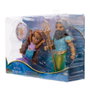 JAKKS PACIFIC - Figurine Disney La Petite Sirène : Ariel et le Roi Triton - Set de 2 poupées de 15 cm