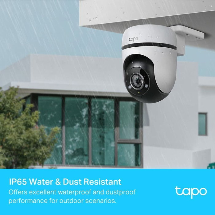 TP-Link TC40 - Caméra de sécurité IP intérieure/extérieure, vision nocturne, détection de mouvement, audio bidirectionnel, connexion WiFi