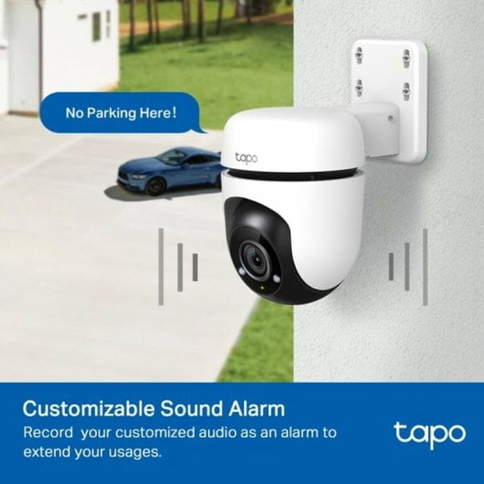 TP-Link TC40 - Caméra de sécurité IP intérieure/extérieure, vision nocturne, détection de mouvement, audio bidirectionnel, connexion WiFi
