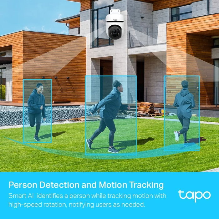 TP-Link TC40 - Caméra de sécurité IP intérieure/extérieure, vision nocturne, détection de mouvement, audio bidirectionnel, connexion WiFi