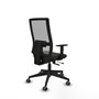Piqueras y Crespo Chaise de Bureau Horna avec mécanisme Sincro/Traslack, Noir et Gris