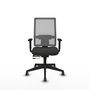 Piqueras y Crespo Chaise de Bureau Horna avec mécanisme Sincro/Traslack, Noir et Gris