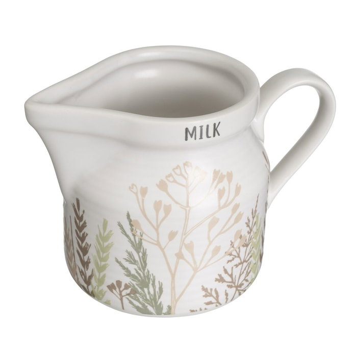 BigBuy Home Ensemble Laitière et Sucrier GRASS Multicouleur Grès 250 ml