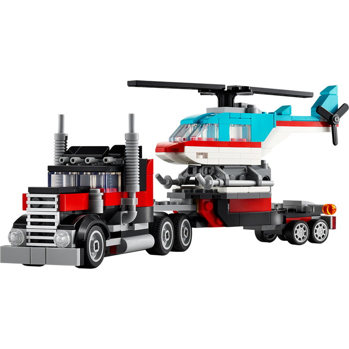LEGO Creator 3-en-1 Camion Remorque avec Hélicoptère 31146