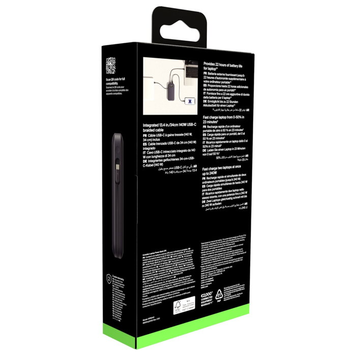 Belkin BOOST Charge Laptop Power Bank 27 000 mAh 240 W - Gris - BPB040hqCH Belkin BOOST Charge Laptop Power Bank 27 000 mAh 240 W - Gris - BPB040hqCH
