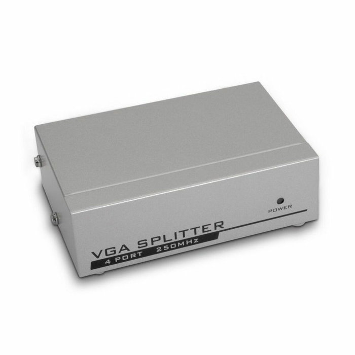 Aisens Commutateur VGA 4 Ports A116-0085 Gris Argenté Aisens Commutateur VGA 4 Ports A116-0085 Gris Argenté