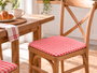 GIFTDECOR Cojín de chaise à carreaux rouge et blanc