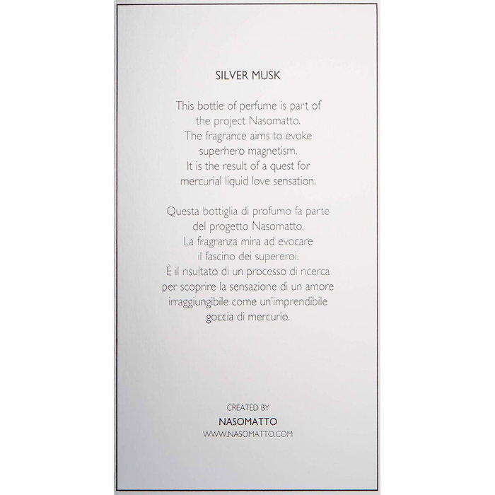 Nasomatto Silver Musk Extrait de Parfum Unisexe - 30 ml