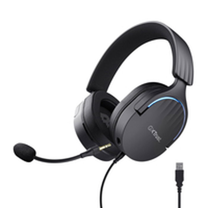 Casques avec Micro Gaming Trust GXT 490 Noir Multicouleur
