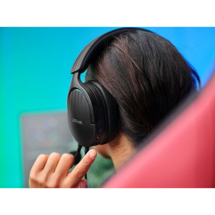 Casques avec Micro Gaming Trust GXT 490 Noir Multicouleur