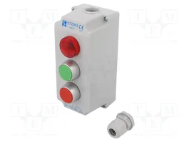 SPAMEL ST22 Cassette de pilotage rouge/vert 2 boutons