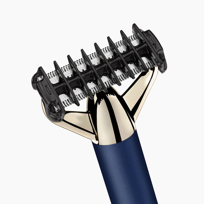 Babyliss X-BLADE SUPER-X Lame de Rechange Metal Gold et Navy - 1 Unité - Pour Rasoir OT992E - Acier Japonais, Coupe Inclinable 50°, Longévité Jusqu'à 6 Mois