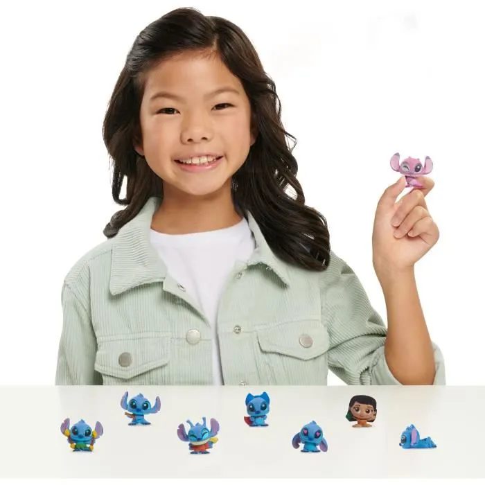 Just Play Doorables Stitch Coffret collector Disney - 8 figurines exclusives dont 1 rare de 3,8 cm - À collectionner - Dès 5 ans