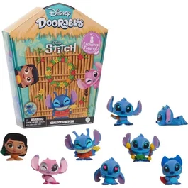 Just Play Doorables Stitch Coffret collector Disney - 8 figurines exclusives dont 1 rare de 3,8 cm - À collectionner - Dès 5 ans
