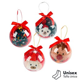 Funny Xmas Chaussettes à suspendre comme des boules de Noël, modèles variés