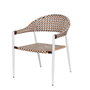 BigBuy Garden Chaise de jardin Nadia Biscuit Aluminium