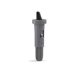 HERRAJES DE UNION Support invisible No-One pour étagères, Gris, 8 mm
